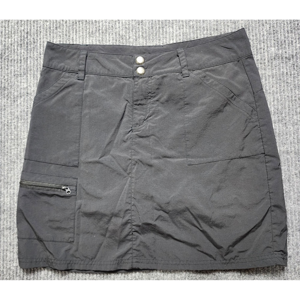 World Wide Sportsman Womens Skort Size 4 Black Nylon Outdoor Hiking Fishing